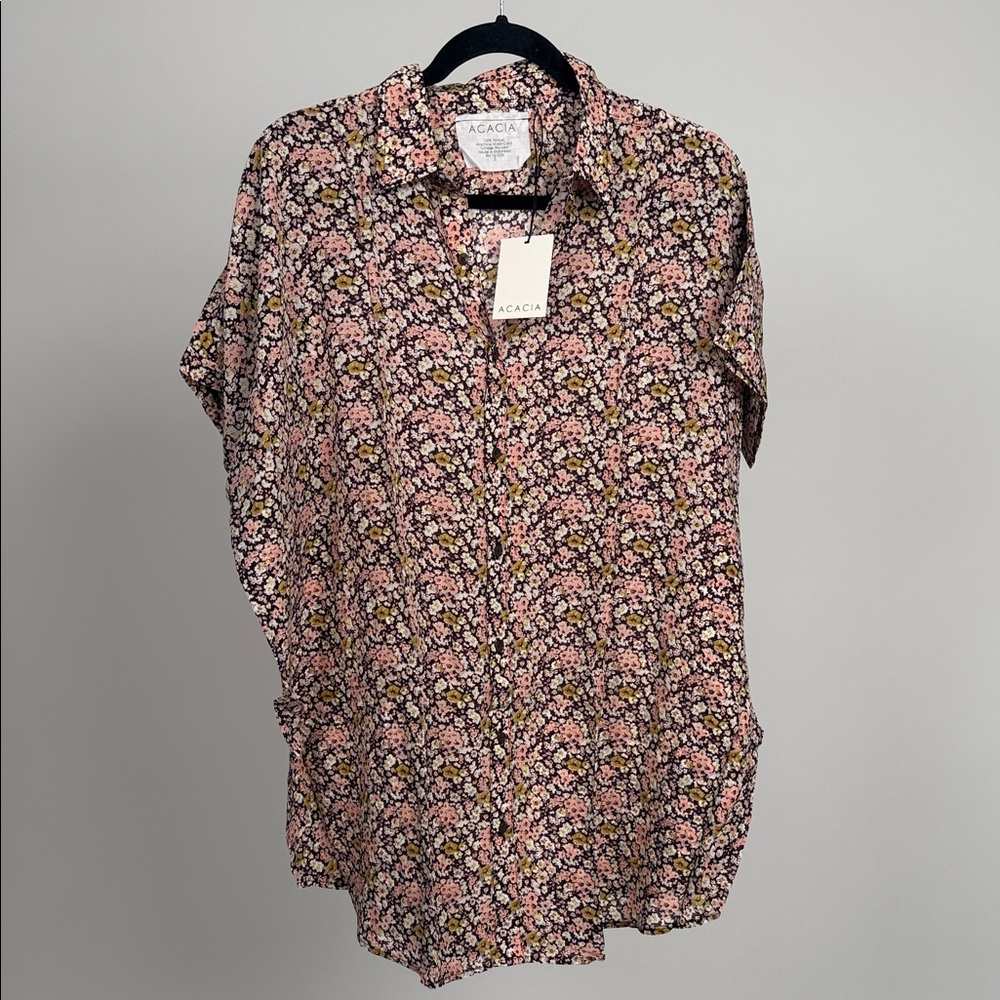 NWT - Acacia Mombasa Top with Floral Pattern